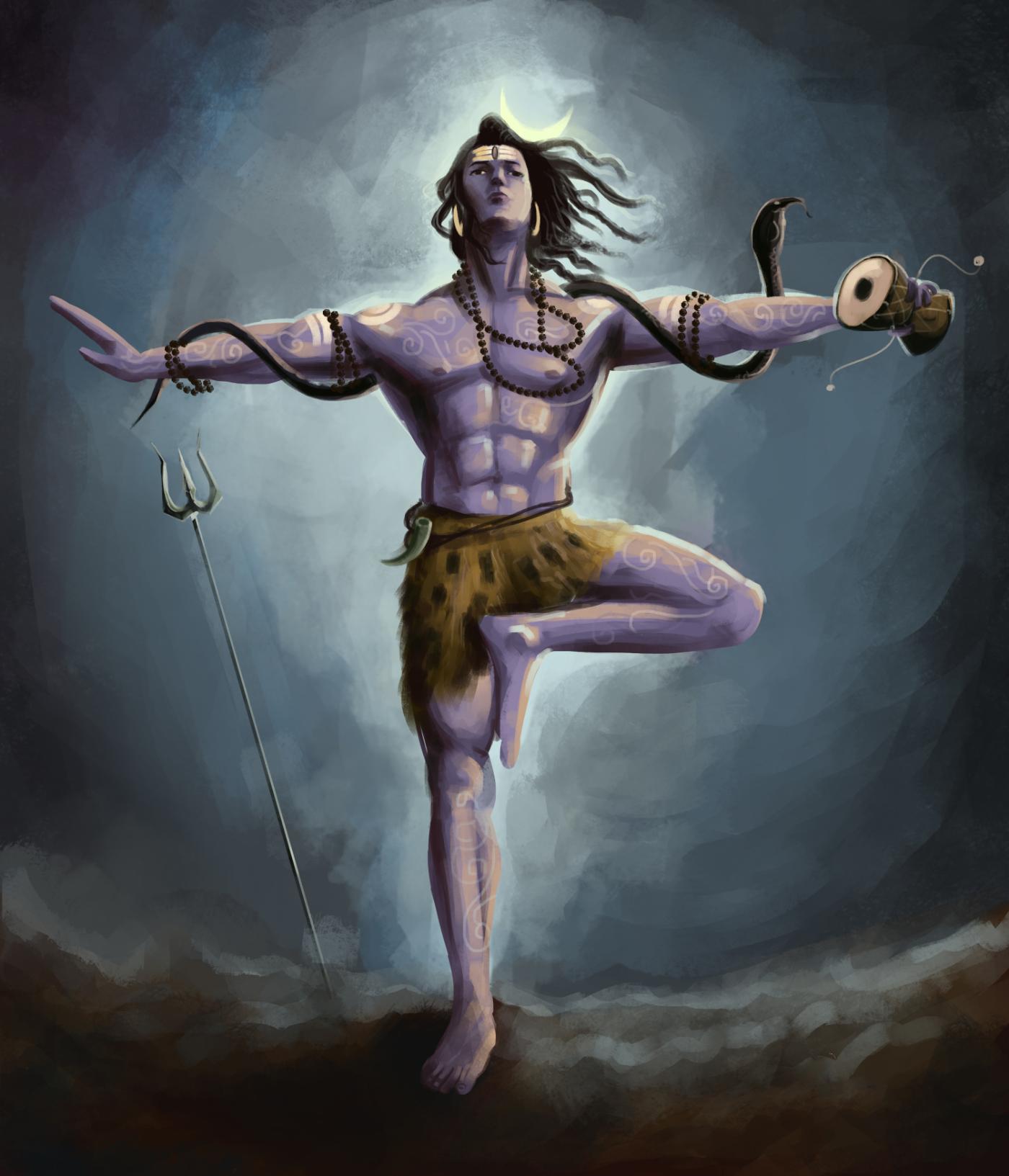 1400x1633 Lord Shiva Cosmic Tandav Digital Art Painting Prints by Tallenge. Buy Posters, Frames, Canvas & Digital Art Prints. Small, Compact, Medium and Large Variants