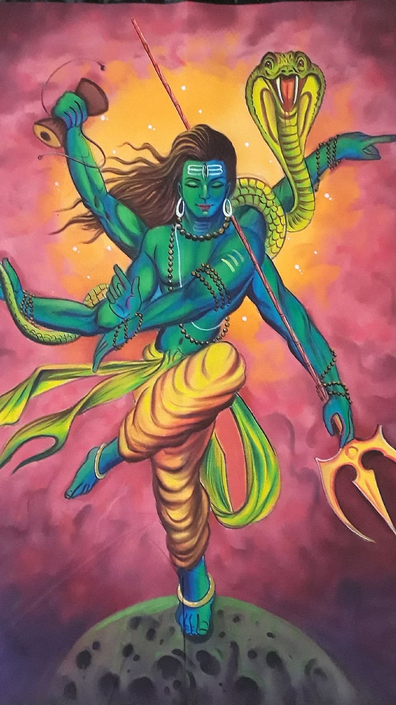 800x1422 Lord Shiva Angry, Tandav, nritya, HD phone wallpaper