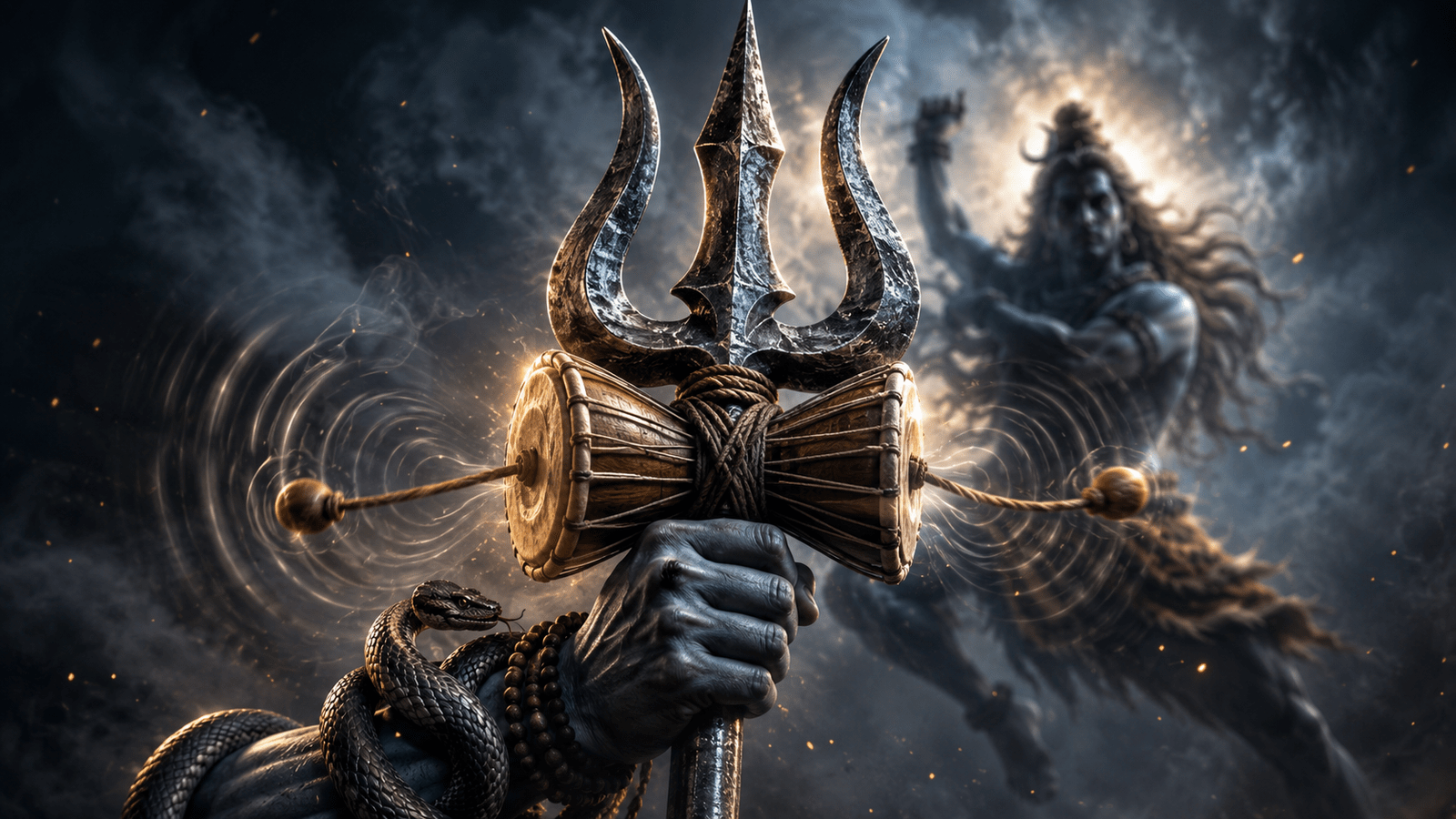 1600x900 Majestic Shiva Tandava Wallpaper HD Background Download