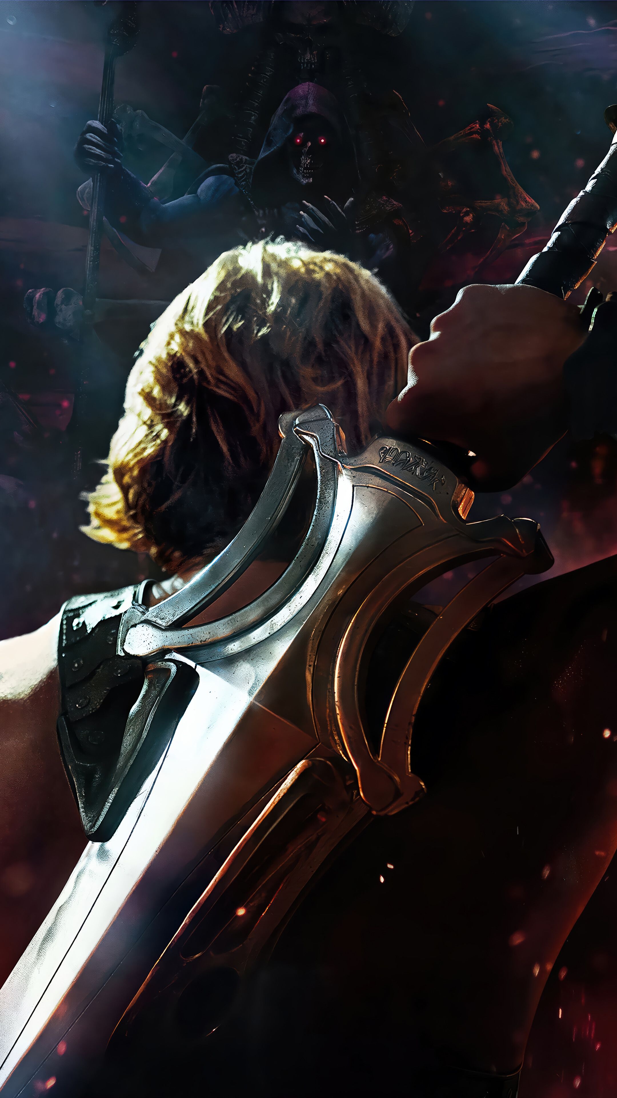 2160x3840 Master Of The Universe He Man Sword 4K Wallpaper Phone IPhone