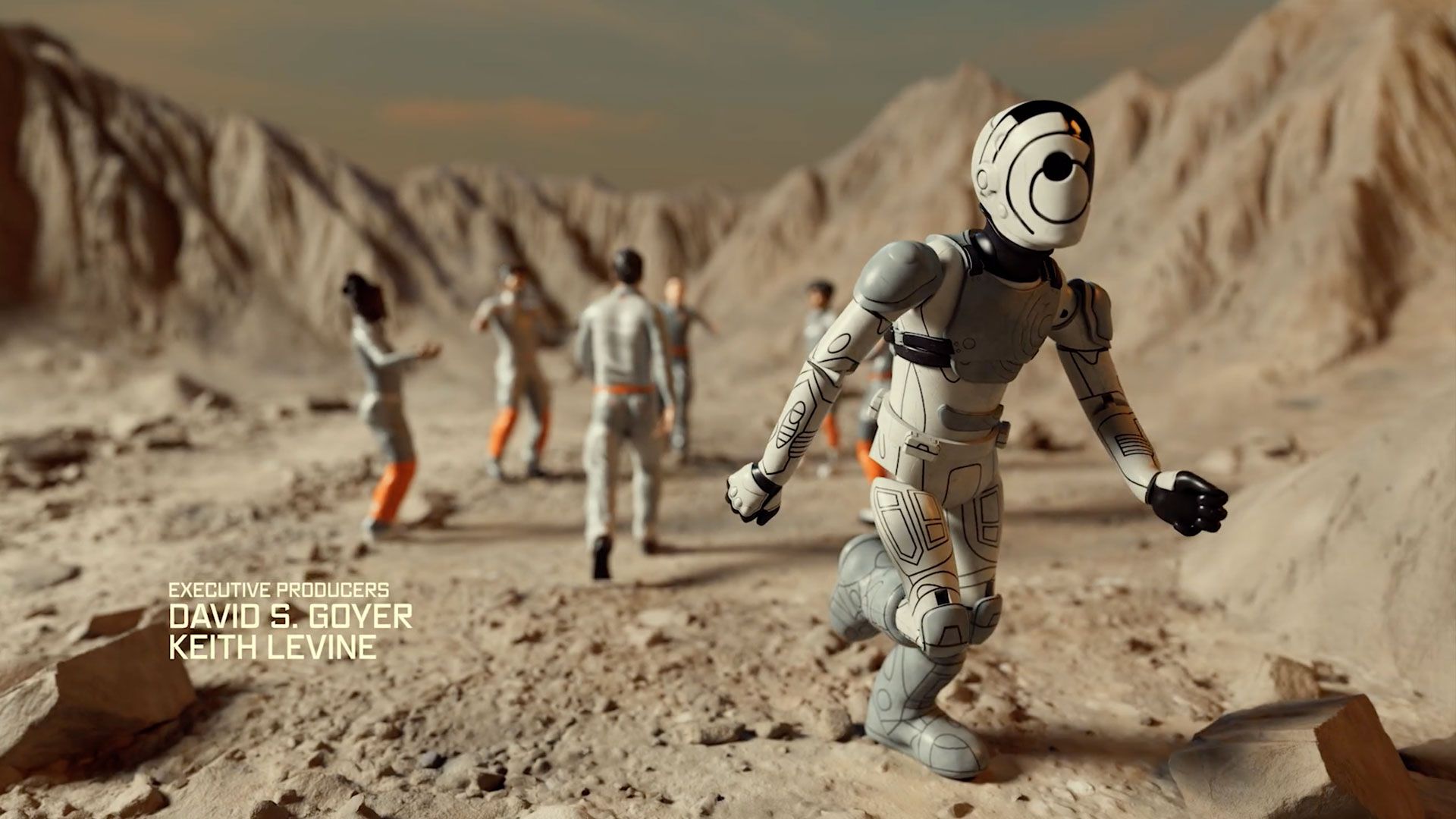 1920x1080 Elastic and Rough Collie Toy With the Titles for Murderbot design : Motion design
