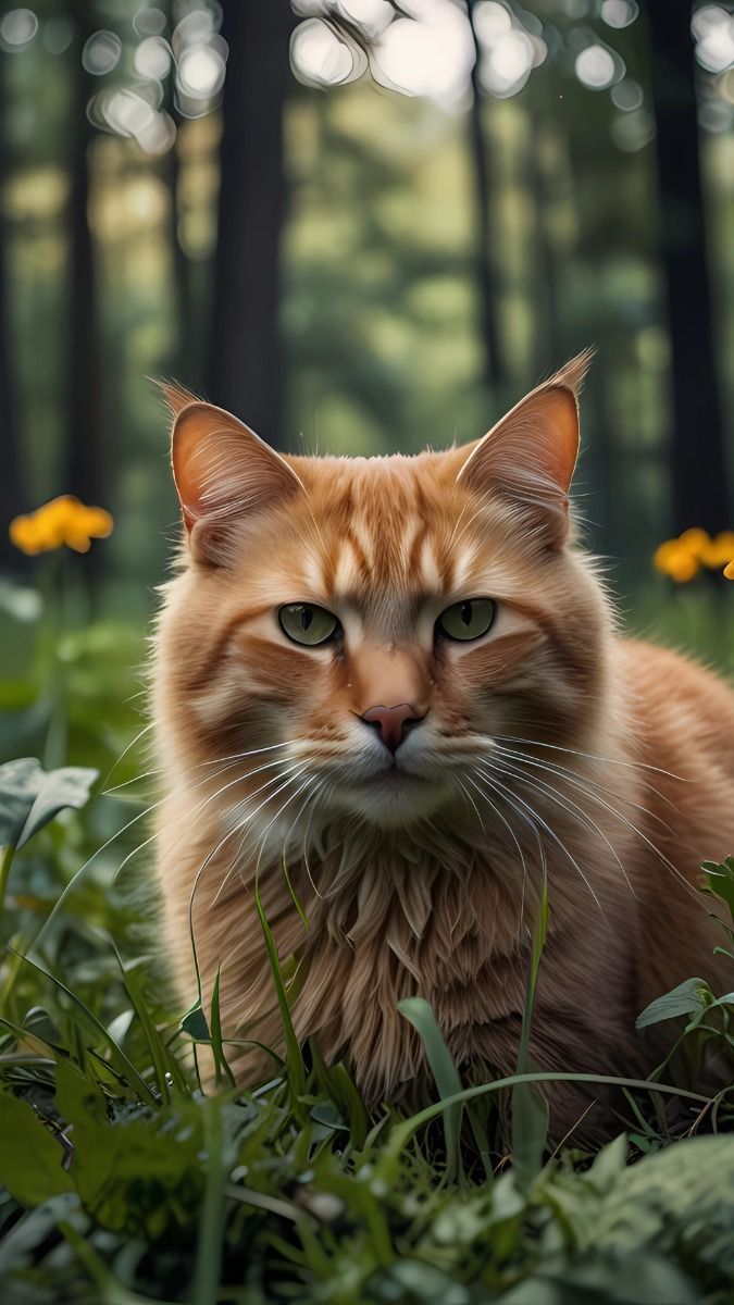675x1200 orange cat aesthetic, ginger cat wallpaper, cute wallpaper aesthetic, homescreen wallpaper