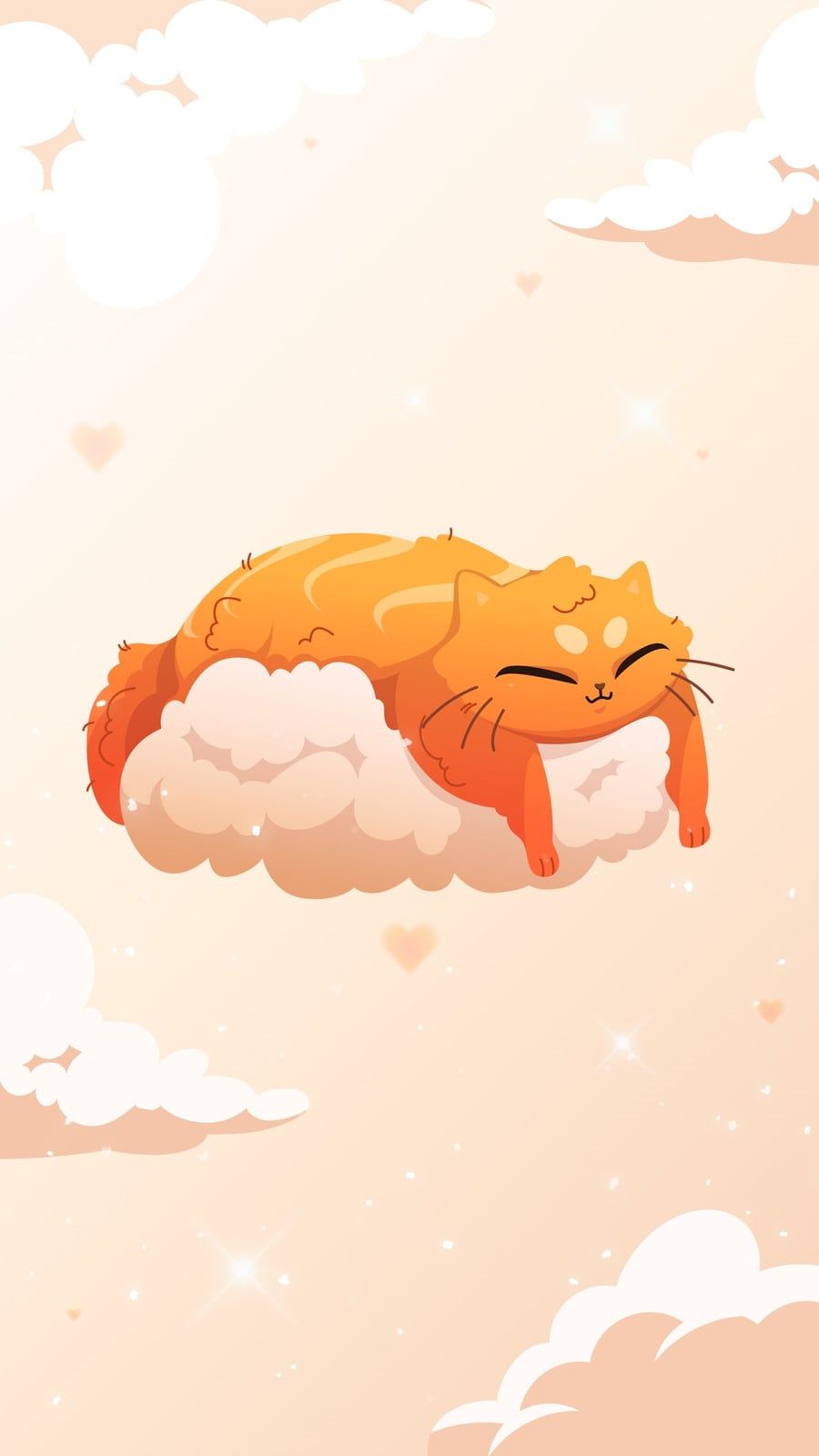 900x1600 and customizable cute cat wallpaper templates