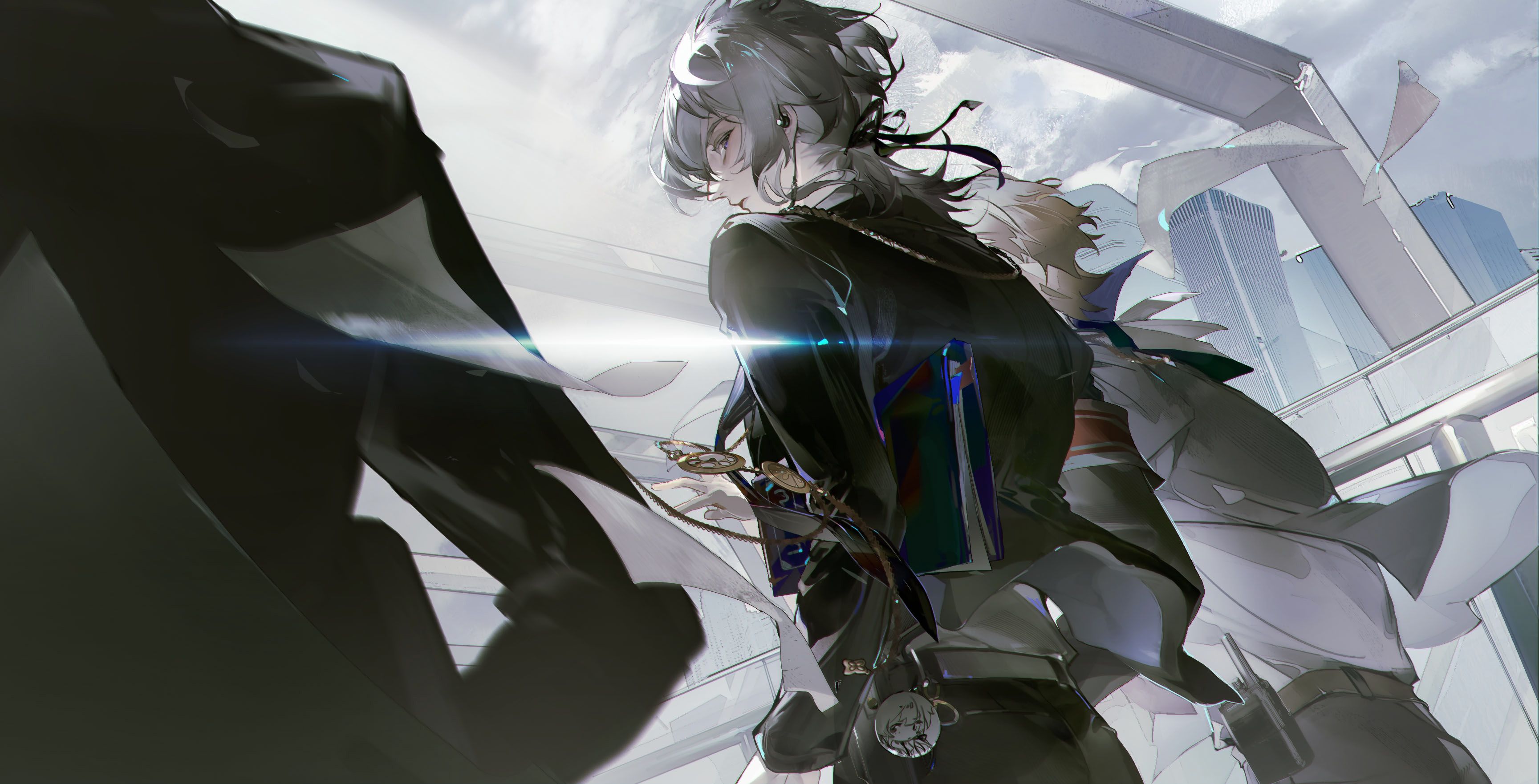 3457x1762 Download Okazaki Kei Video Game Collar X Malice HD Wallpaperx1762