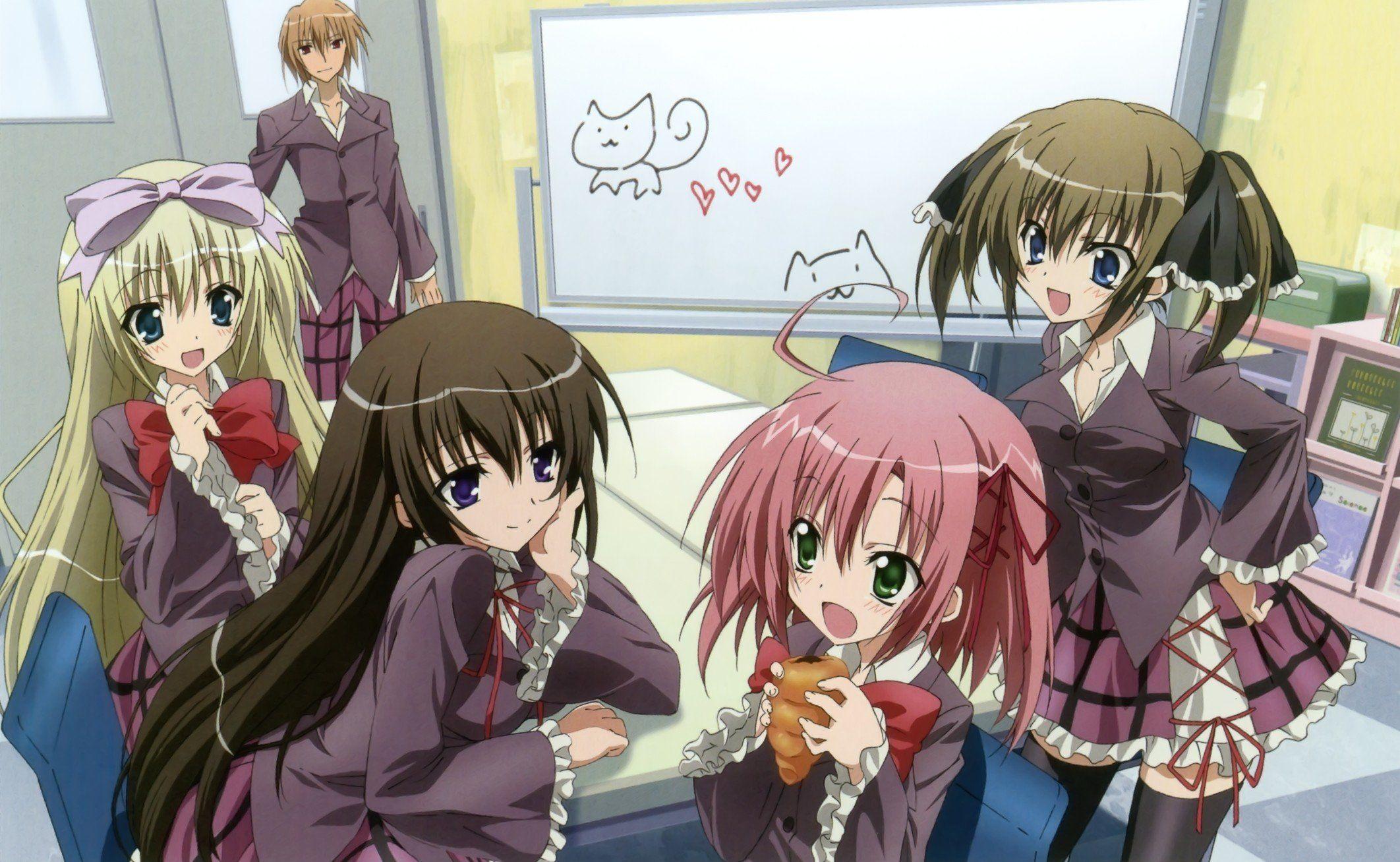 2124x1308 Seitokai no Ichizon, Kurimu Sakurano, Akaba Chizuru, Shiina Minatsu, Shiina Mafuyu, Sugisaki Ken, Anime HD Wallpaper / Desktop and Mobile Image & Photo
