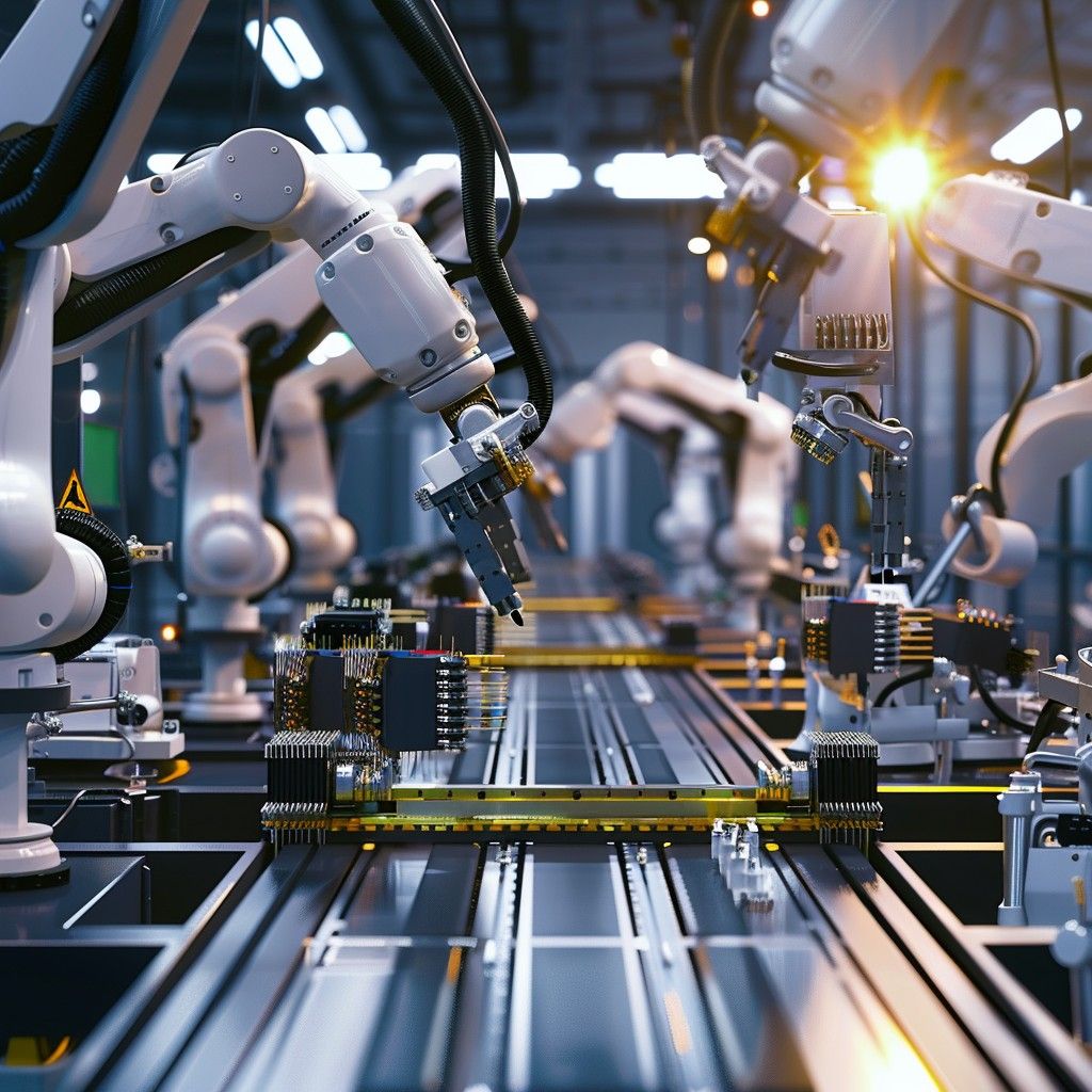 1024x1024 Download Automated Assembly Line Image, Automation, Manufacturing