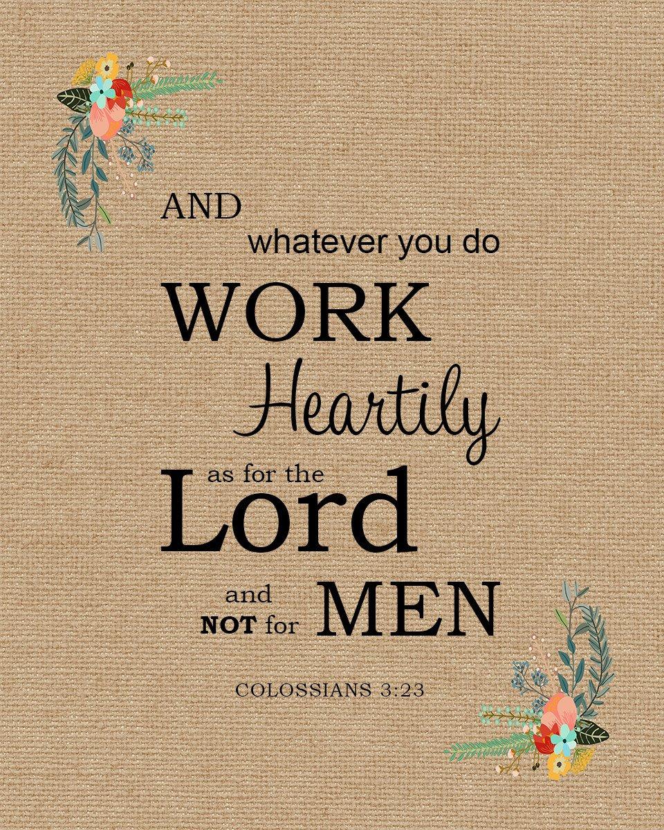 960x1200 Colossians 3:23 24 Wallpaper