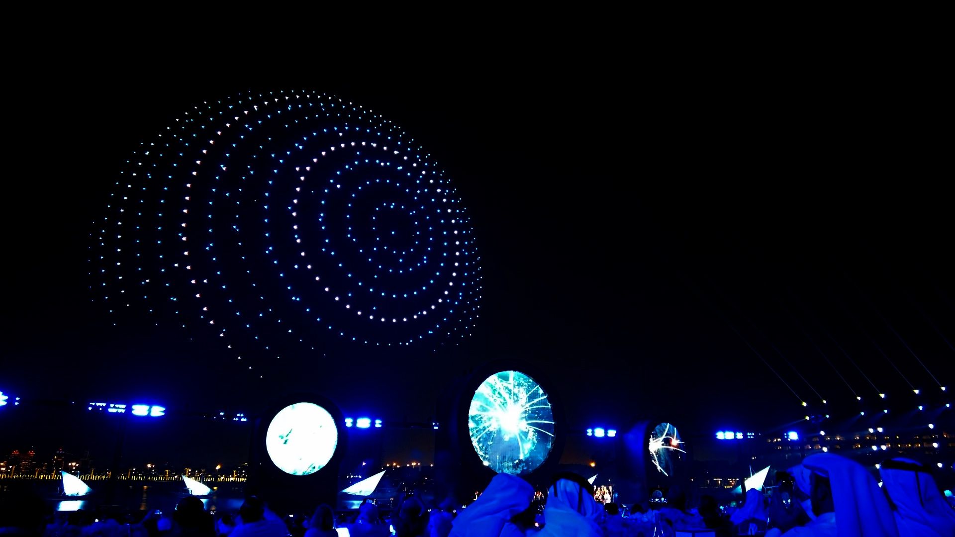 1920x1080 Amazing 000 Drone Light Show for ICAO Gala Dinner in Qatar Drone Show