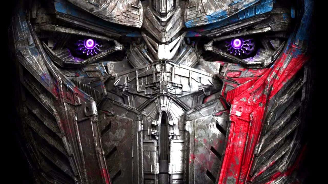 1280x720 Download Optimus Prime Face Faded Paint Wallpaper