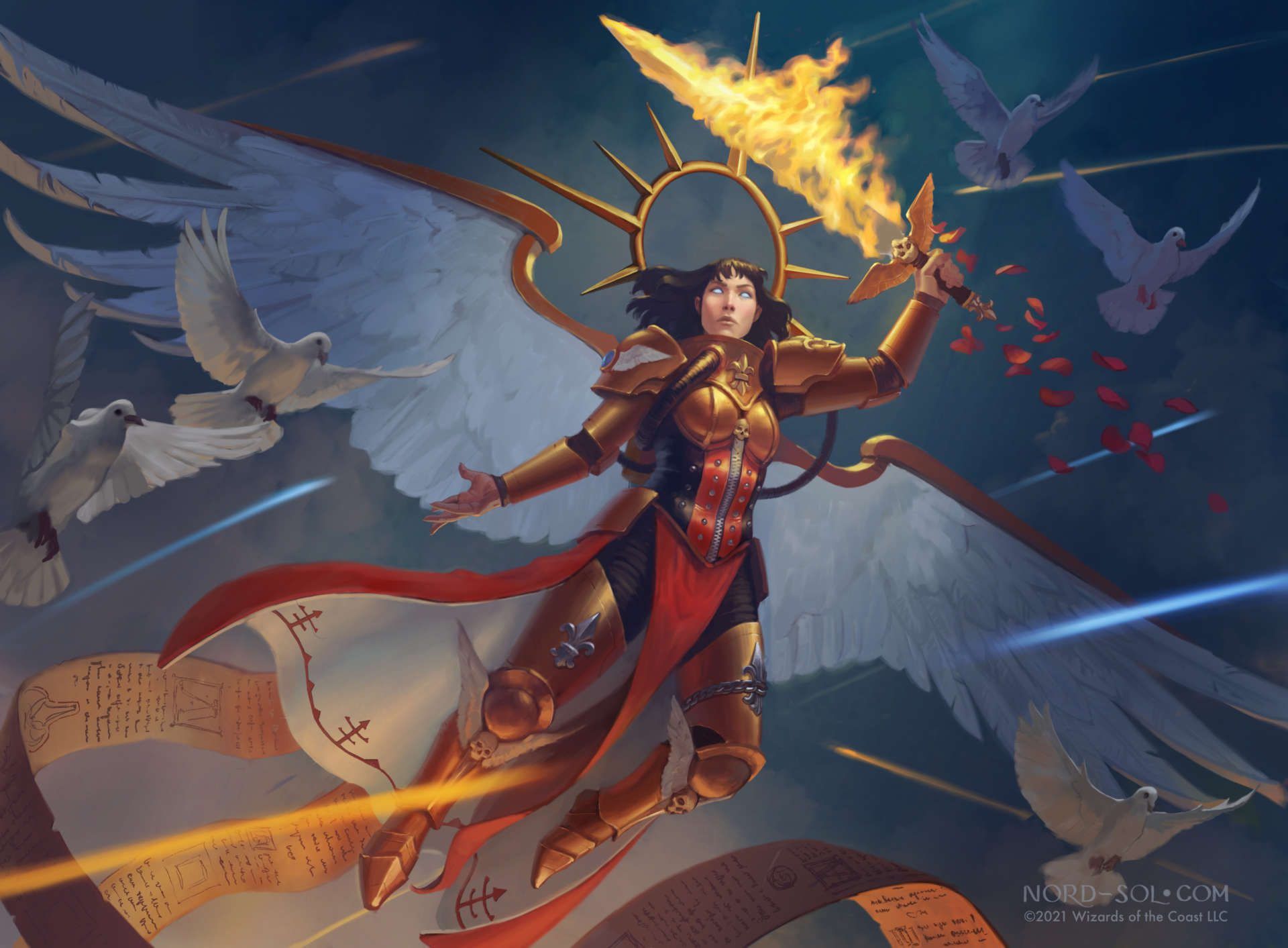 1920x1413 Celestine, the Living Saint by Irina Nordsol Kuzmina