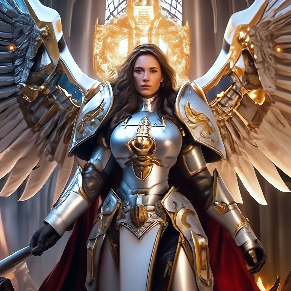 1024x1024 Saint Celestine unleashes her righteous wrath on heretics during the Palatine Crusade, Warhammer massive