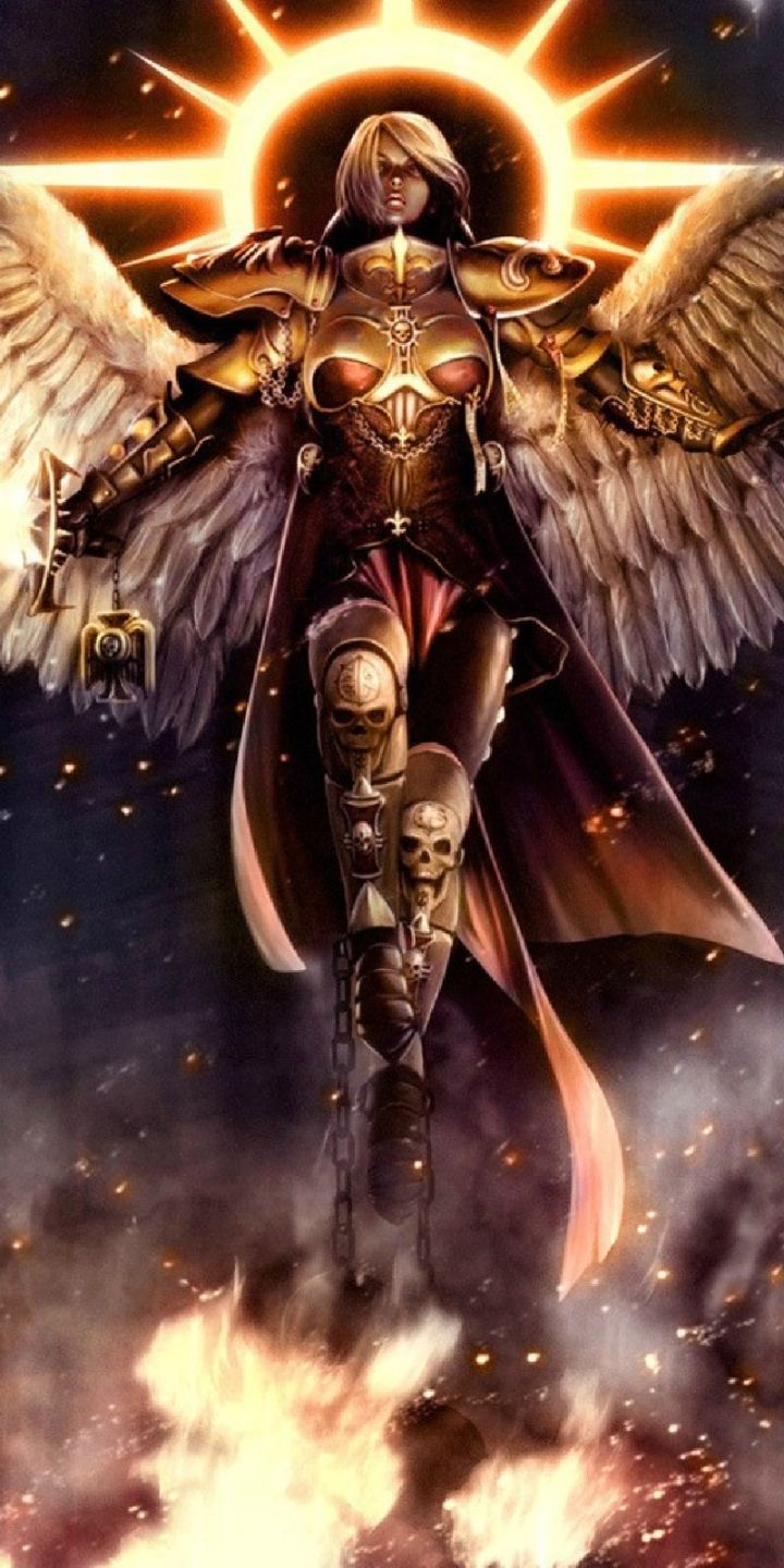 720x1440 Phone wallpaper: Adepta Sororitas, Sisters Of Battle, Video Game, Warhammer, Sci Fi, Warrior 1171002