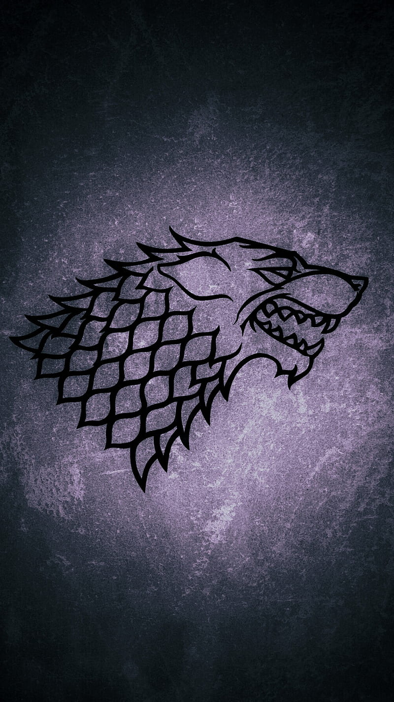 800x1424 Stark logo, game of tron, wolf, HD phone wallpaper