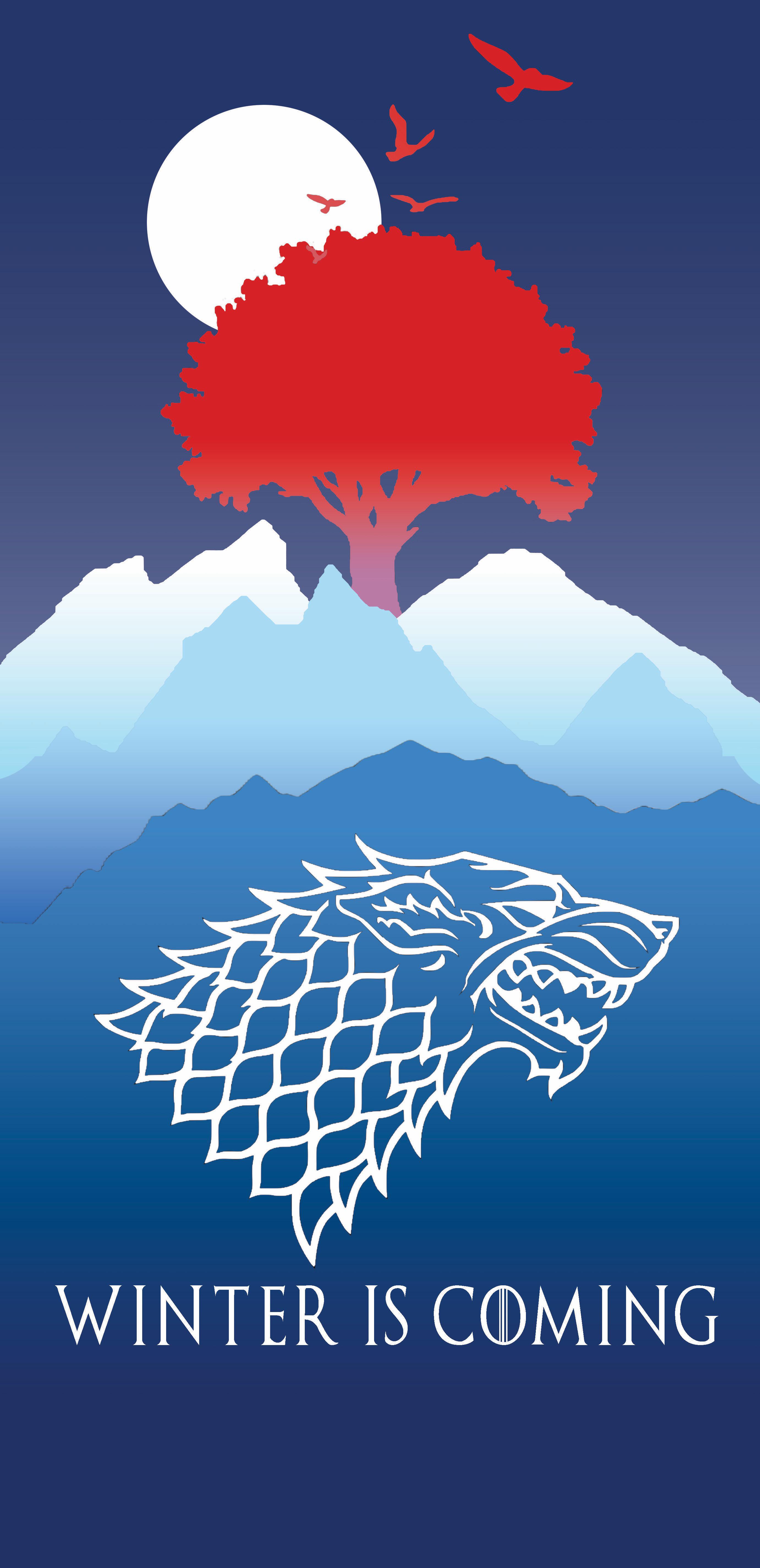 2763x5697 No Spoilers My Fiancé Made A Stark Themed Wallpaper For My IPhone Using Stock Art, And Wanted Me To Share It With You All!