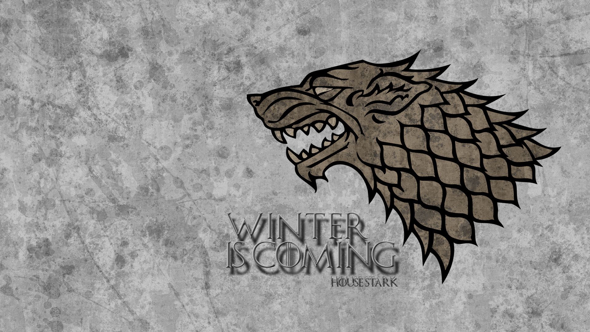 1920x1080 Wallpaper Game of Thrones, Winter is coming, House Stark, darewolf for mobile and desktop, section разное, resolution 1920x1080