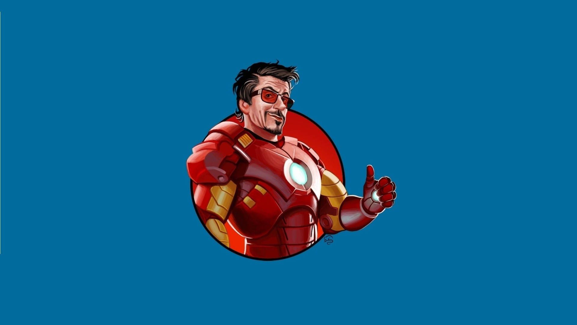1920x1080 Tony Stark Iron Man Logo Wallpaper