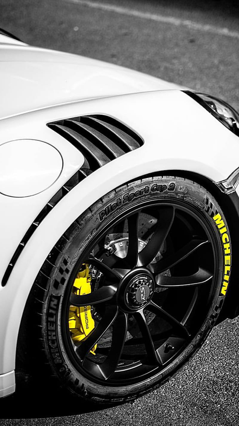 800x1422 Porsche GT3RS Wheel, porsche, gt, white, car, supercar sports new, carbon, HD phone wallpaper