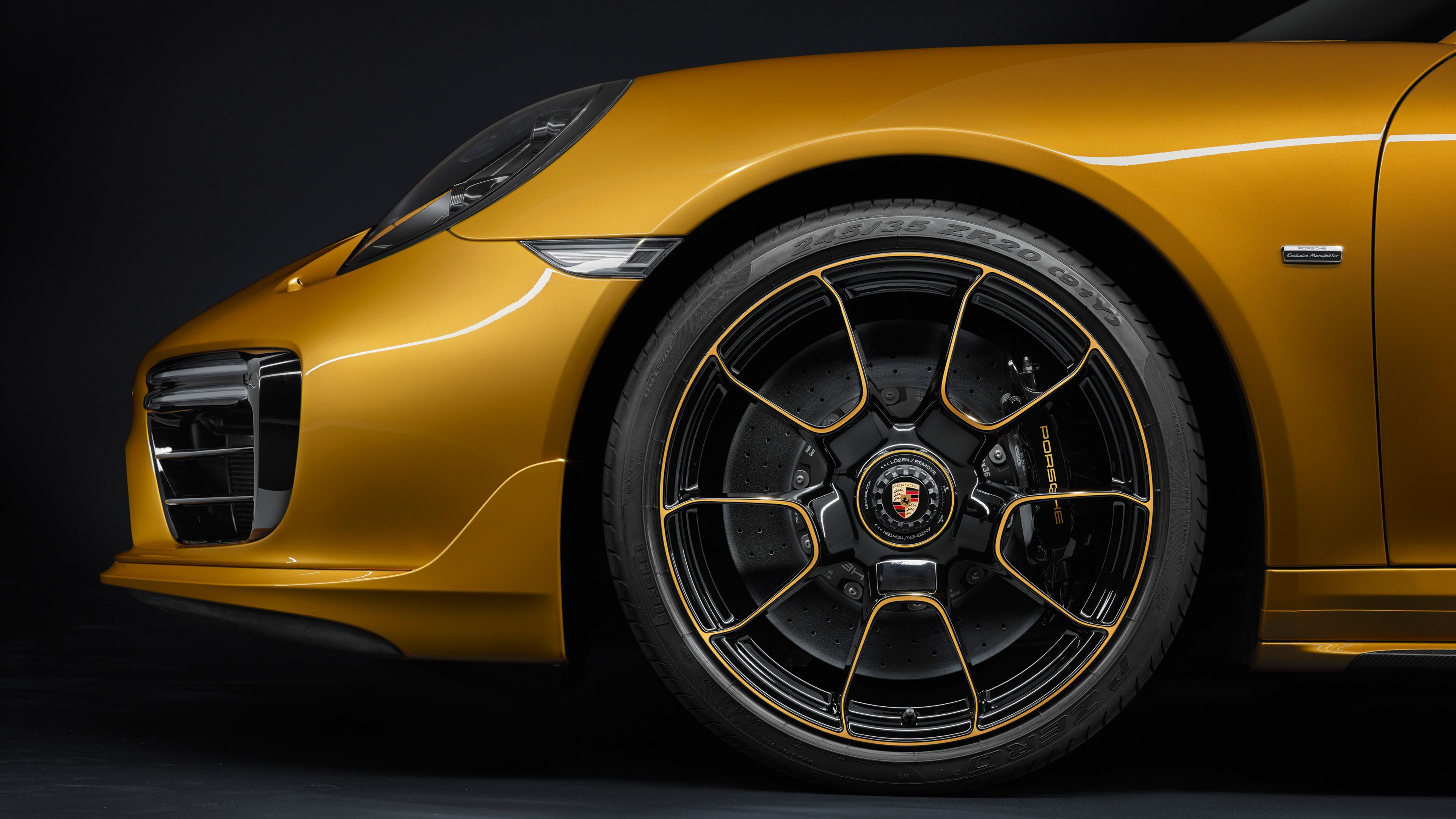 3840x2160 Porsche 911 Turbo S Exclusive Aloy Wheel 4K Wallpaper Car Wallpaper