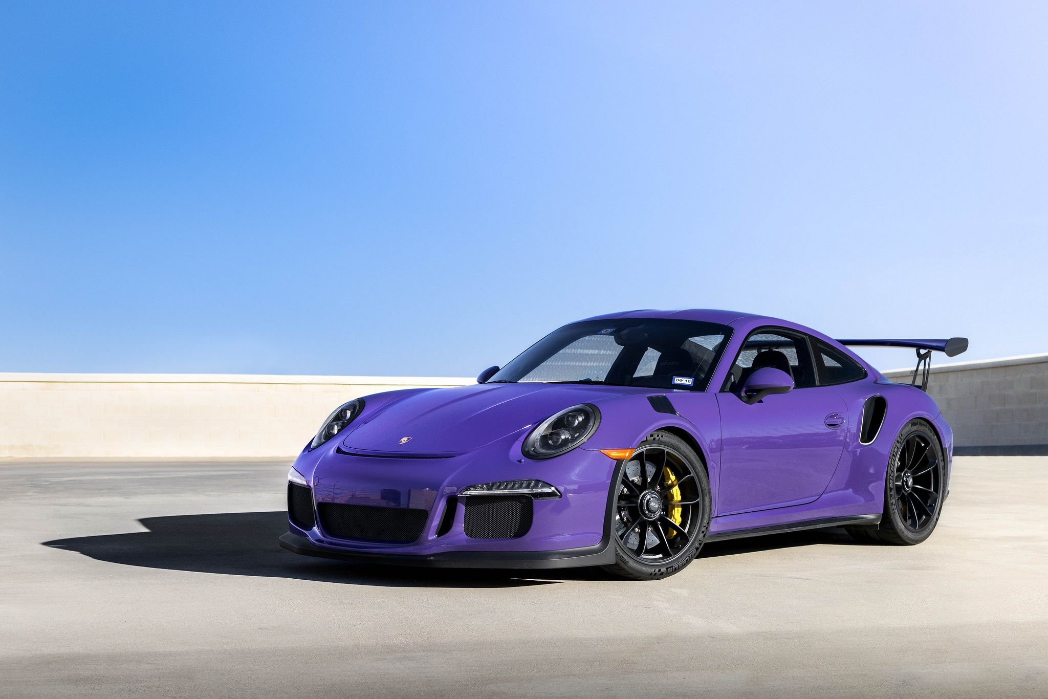 2048x1366 Wallpaper Porsche, black, GT3RS, purple, Wheels for mobile and desktop, section porsche, resolution 2048x1366