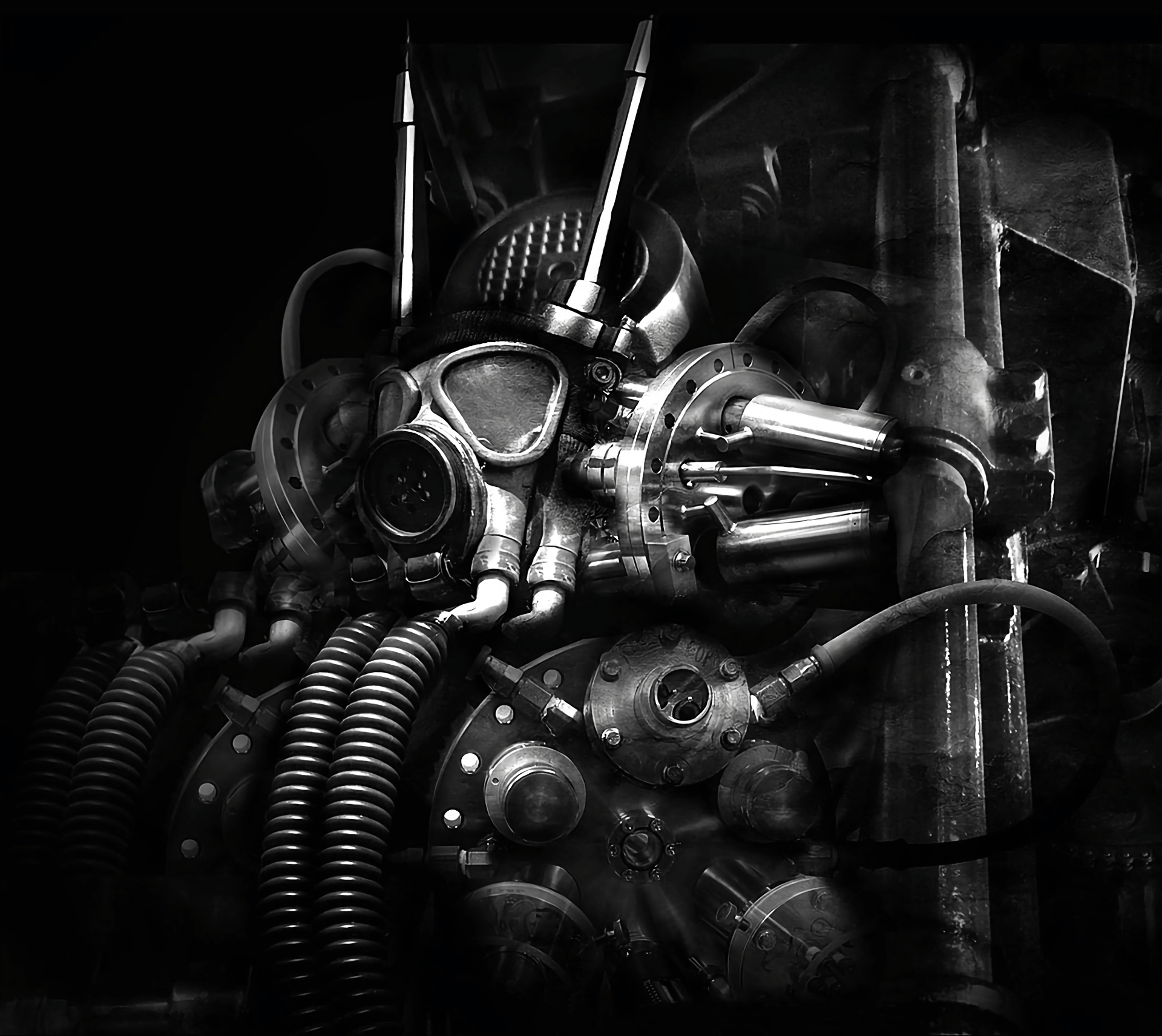1920x1711 Dark Gas Mask HD Wallpaperx1711