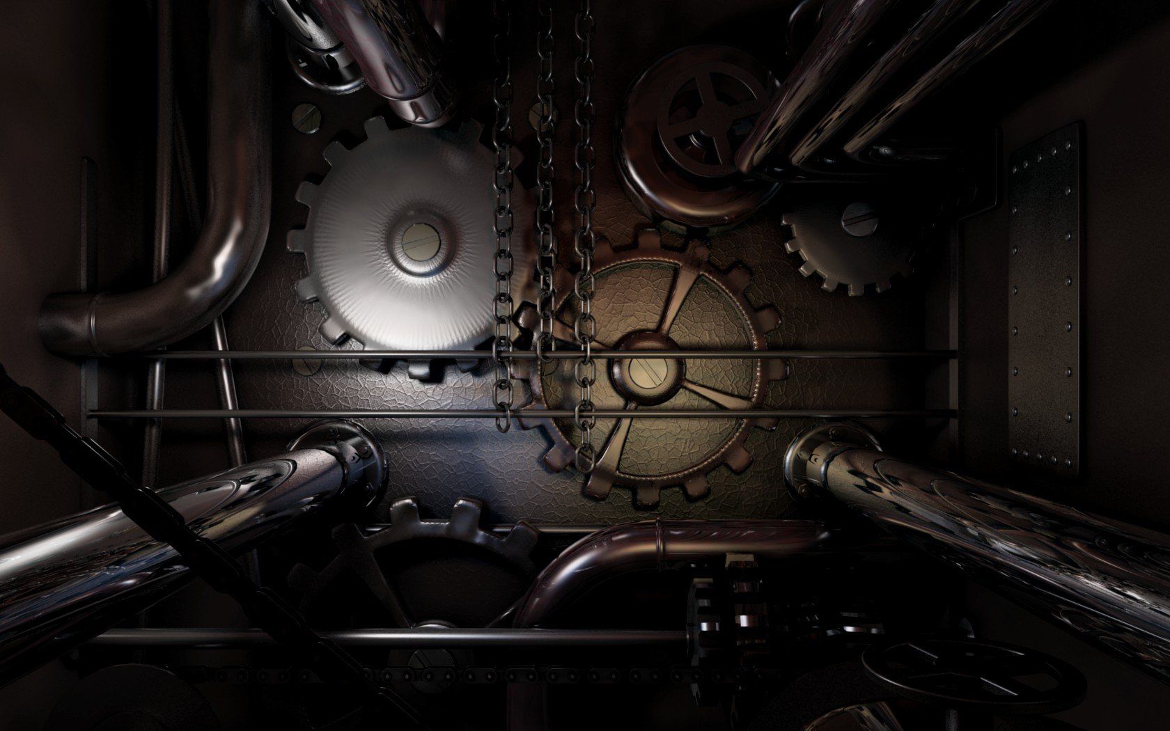 1680x1050 HD Tech Gears: Precision Hardware in Motionx1050