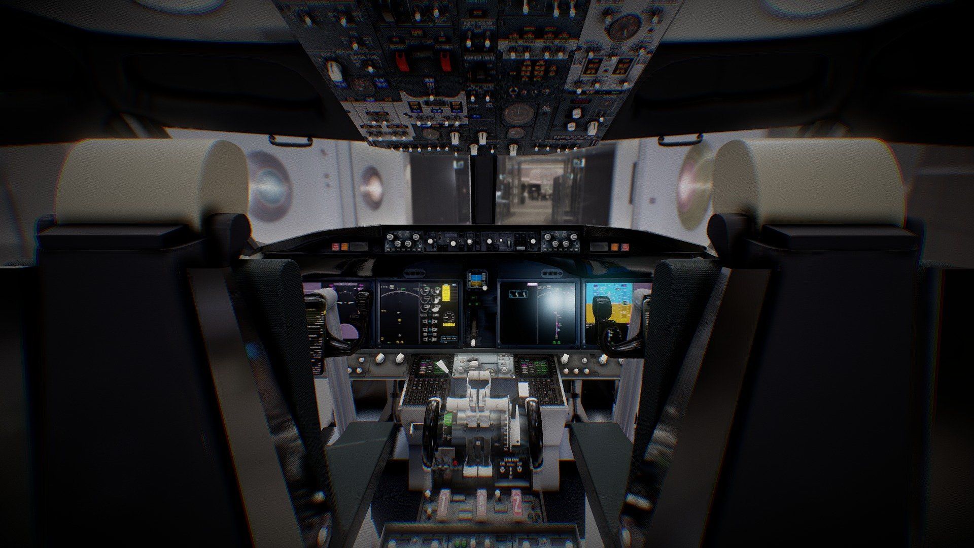 1920x1080 Boeing 737 Max) Airplane Cockpit model by AirStudios [1e2e2dd]
