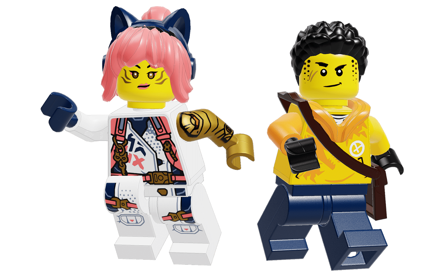 1440x900 Mecabricks.com. Dragons Rising: Arin & Sora