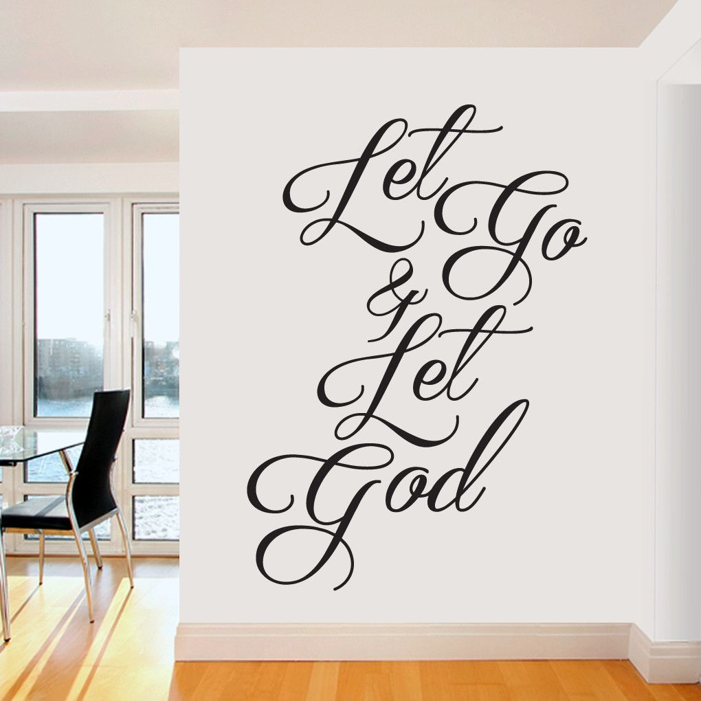 1020x1020 Let Go & Let God Wall Decal