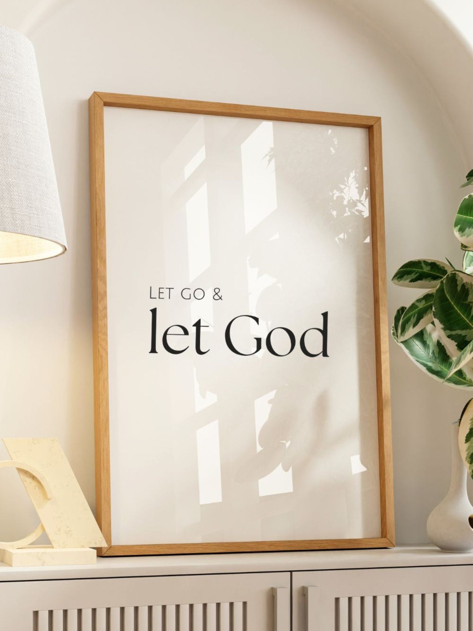 1536x2048 Christian wall art 'Let God' online now