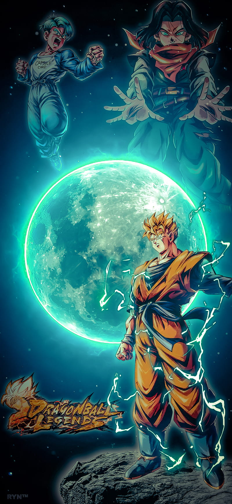 800x1734 HD son gohan anime wallpaper