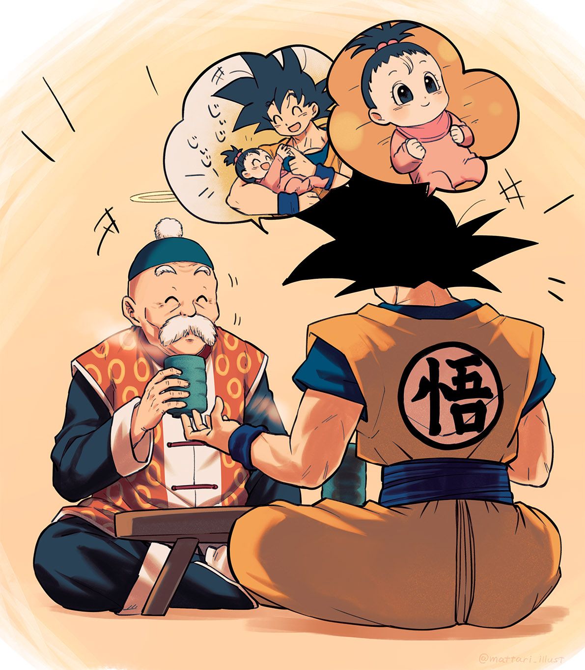 1191x1363 Grandpa Gohan BALL Anime Image Board
