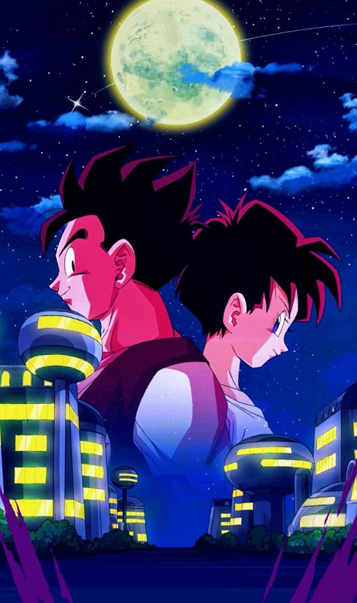 736x1245 Gohan and videl. Gohan and vidal wallpaper, Goku gohan wallpaper, Dragon ball z wallpaper
