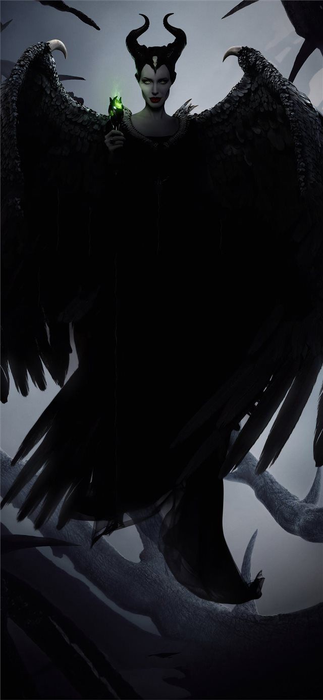 640x1385 Best Maleficent mistress of evil iPhone X HD Wallpaper