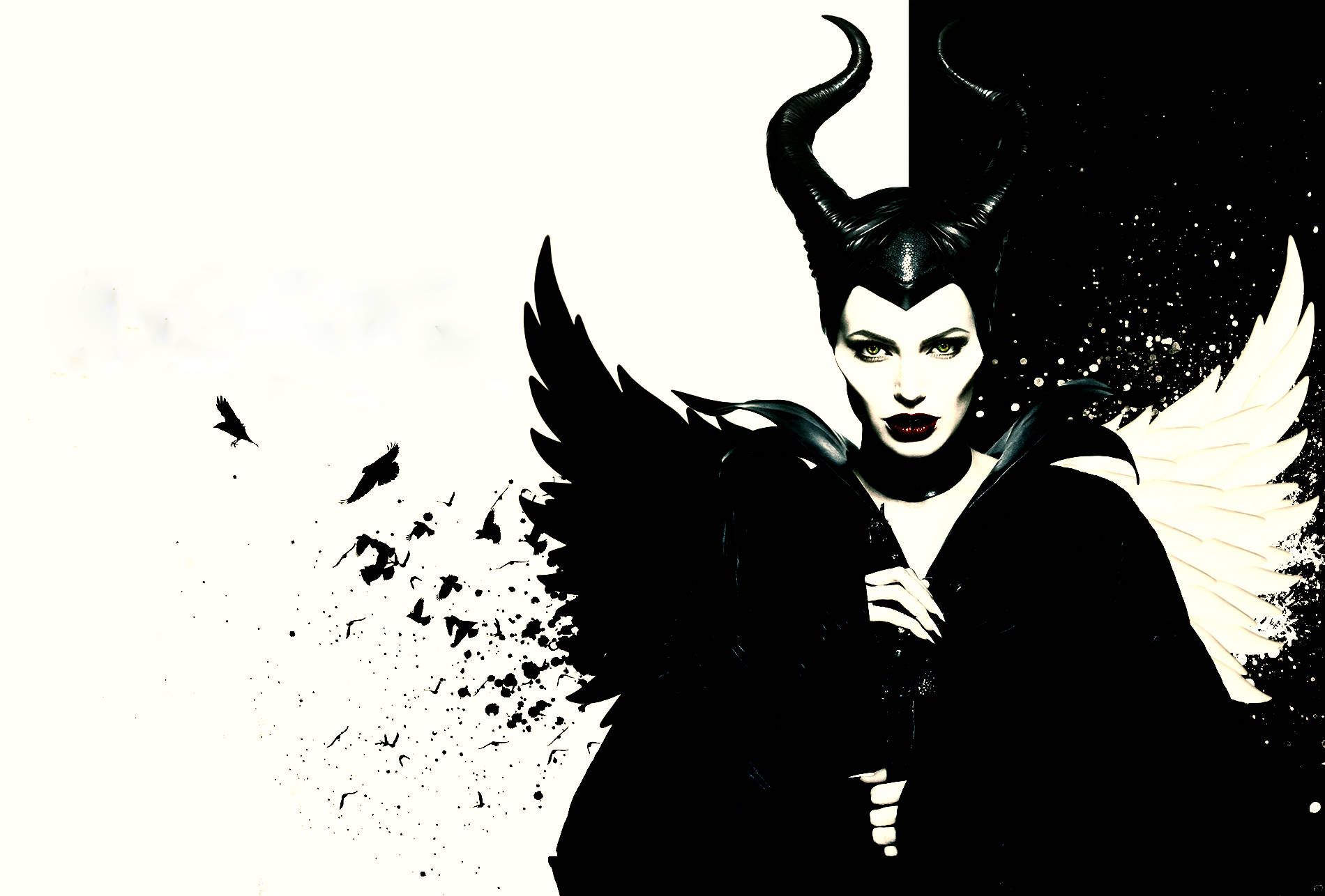 1900x1286 Download Maleficent Minimalist Art Wallpaper