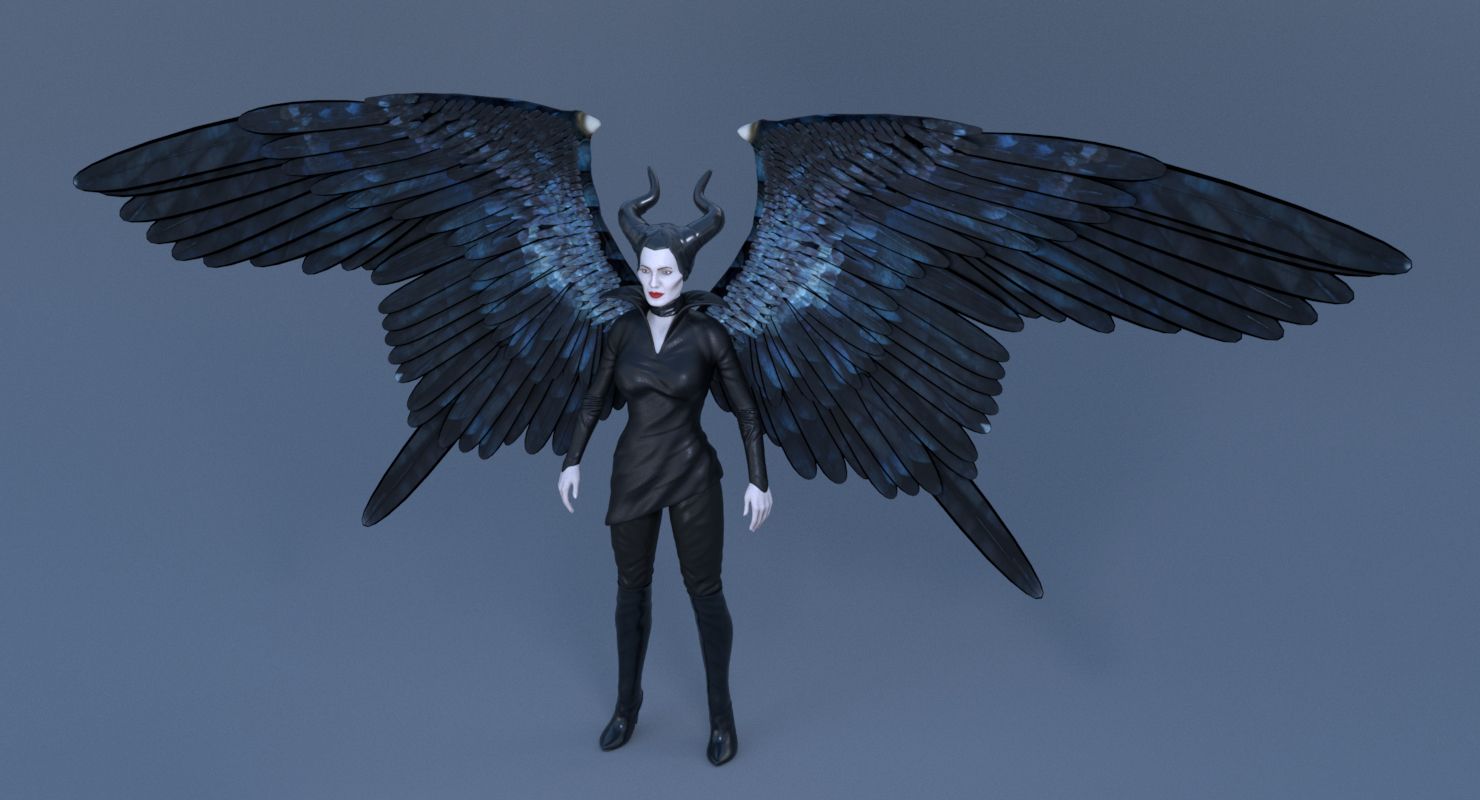 1480x800 Maleficent 3D Model $39 - .fbx .ma .obj