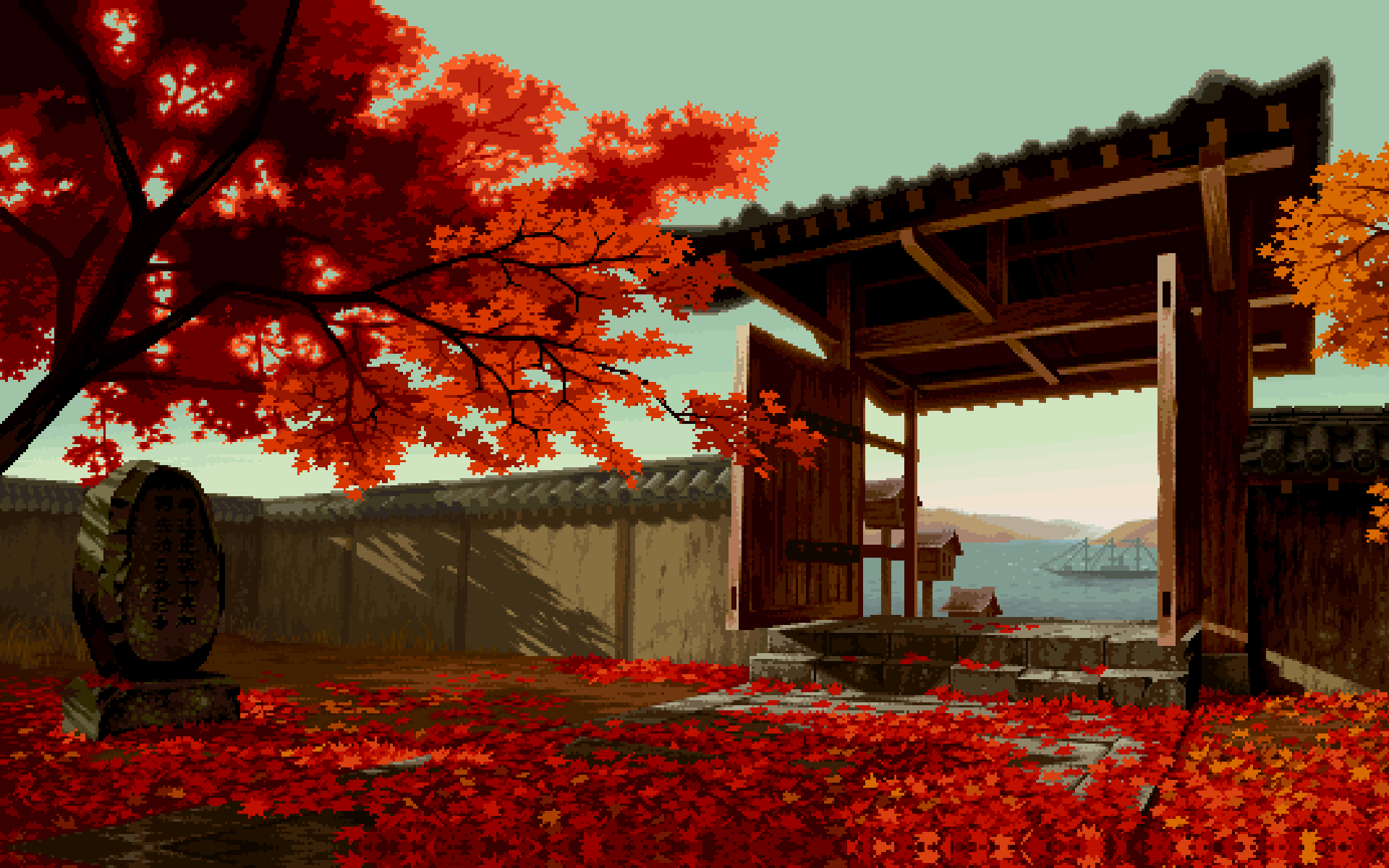 1920x1200 Autumn Pixel Art (1920x1200)