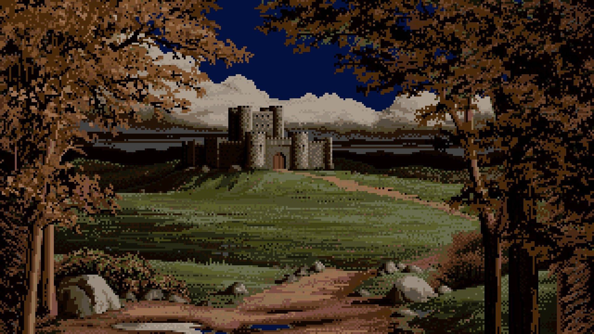1920x1080 Download Pixel Nature Castle In Autumn Wallpaper