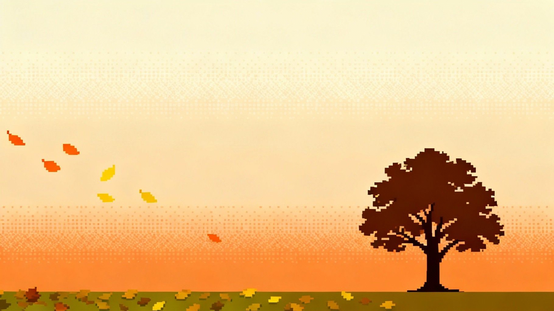 1820x1024 Download Autumn Pixel Serenity Image, Fall, Leaf