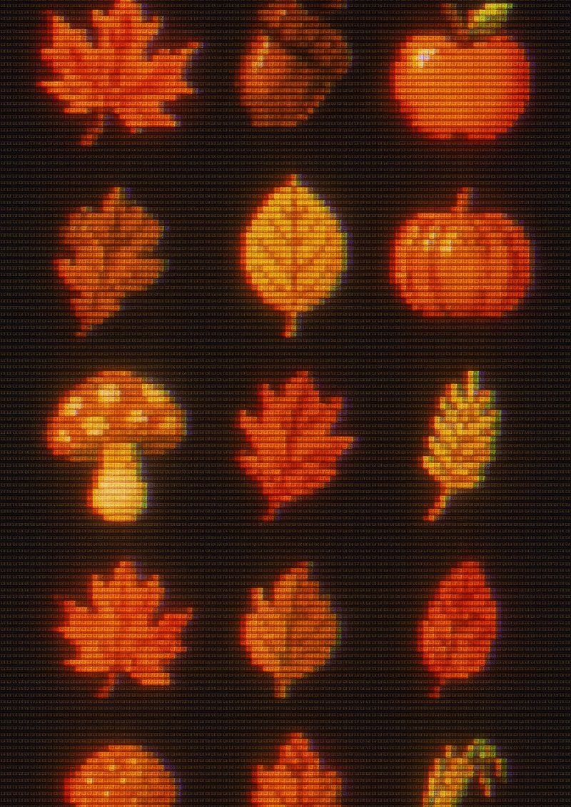 800x1131 Retro autumn pattern wallpaper. Free Photo Illustration