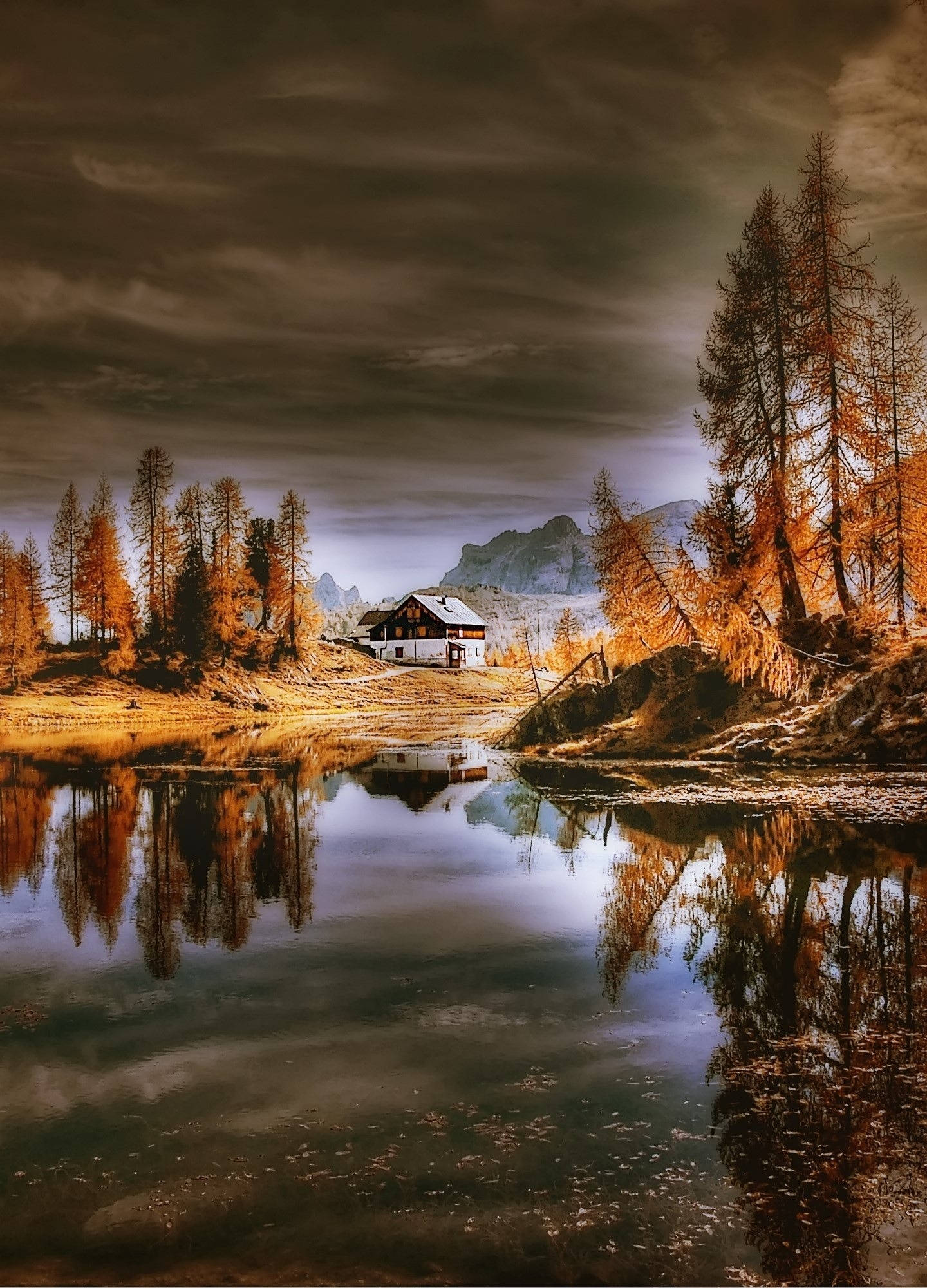 1440x2000 Download A mesmerizing view of nature's beauty, beautifully rendered in pixel art Wallpaper