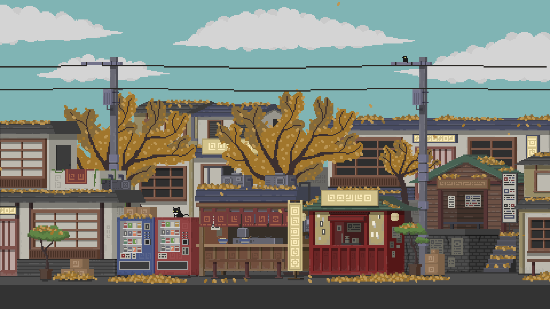 1920x1080 Autumn(animated), me, Pixel Art, 2021