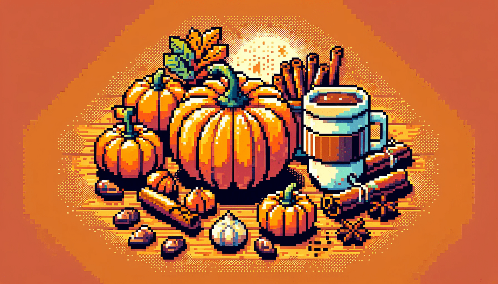 1920x1097 Autumn Harvest Pixel Art HD Wallpaper