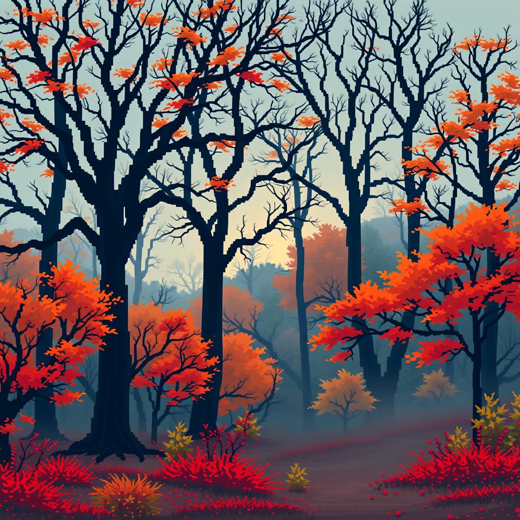 1024x1024 Pixel Perfect: Autumn Forest Escape