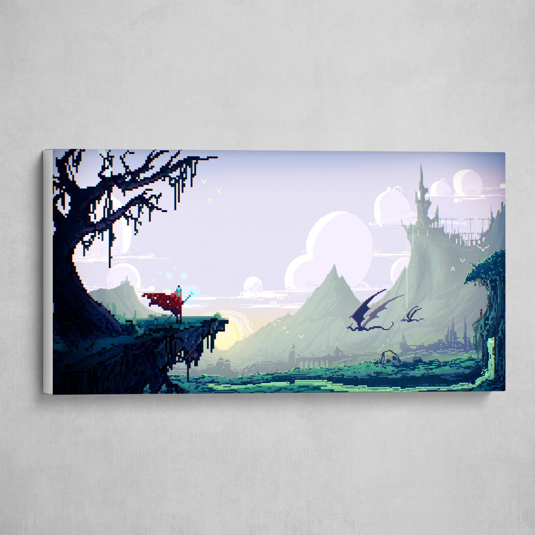 1769x1769 Autumn Rain Turkel Artist, Illustrator, Creator Final Journey, Pixel Art Fantasy Print