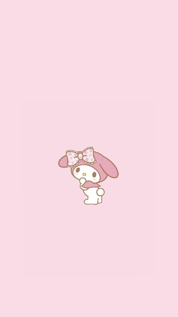 736x1309 Melody hello kitty, pink light pink aesthetic wallpaper