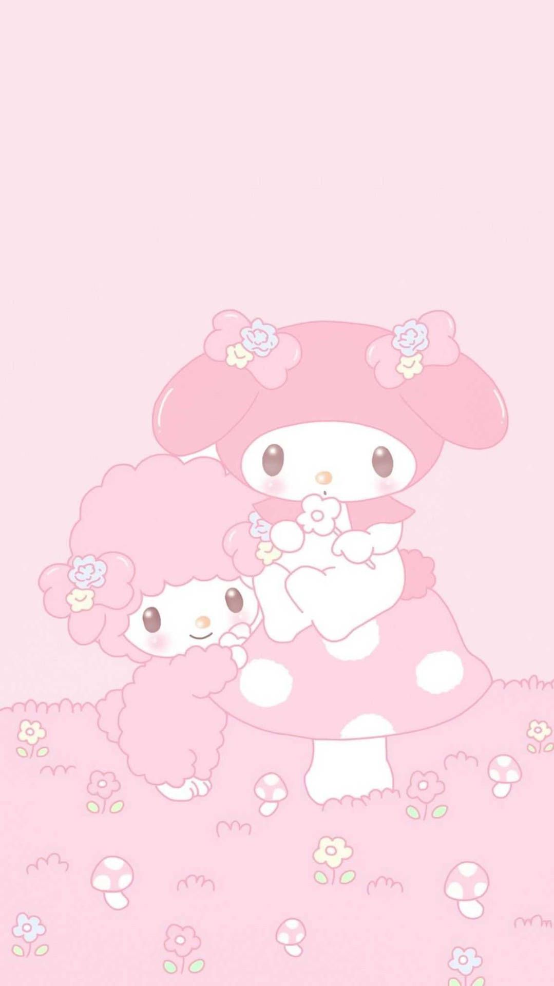 1079x1920 My Melody Collage Wallpaper