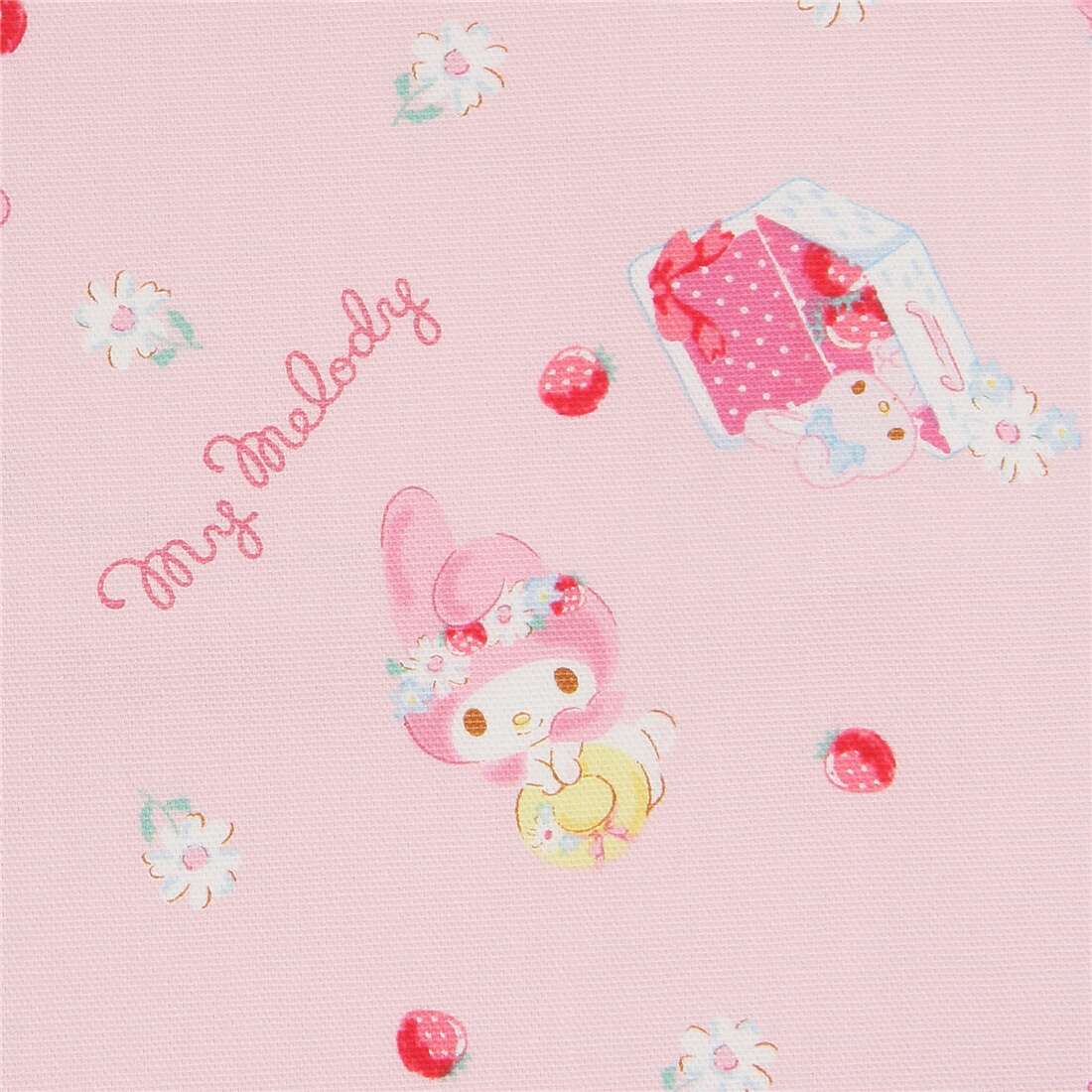 1100x1100 My Melody Dessert with Double Border Fabric