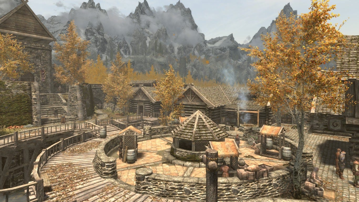 1366x768 Exploring Skyrim's Architecture: Riften