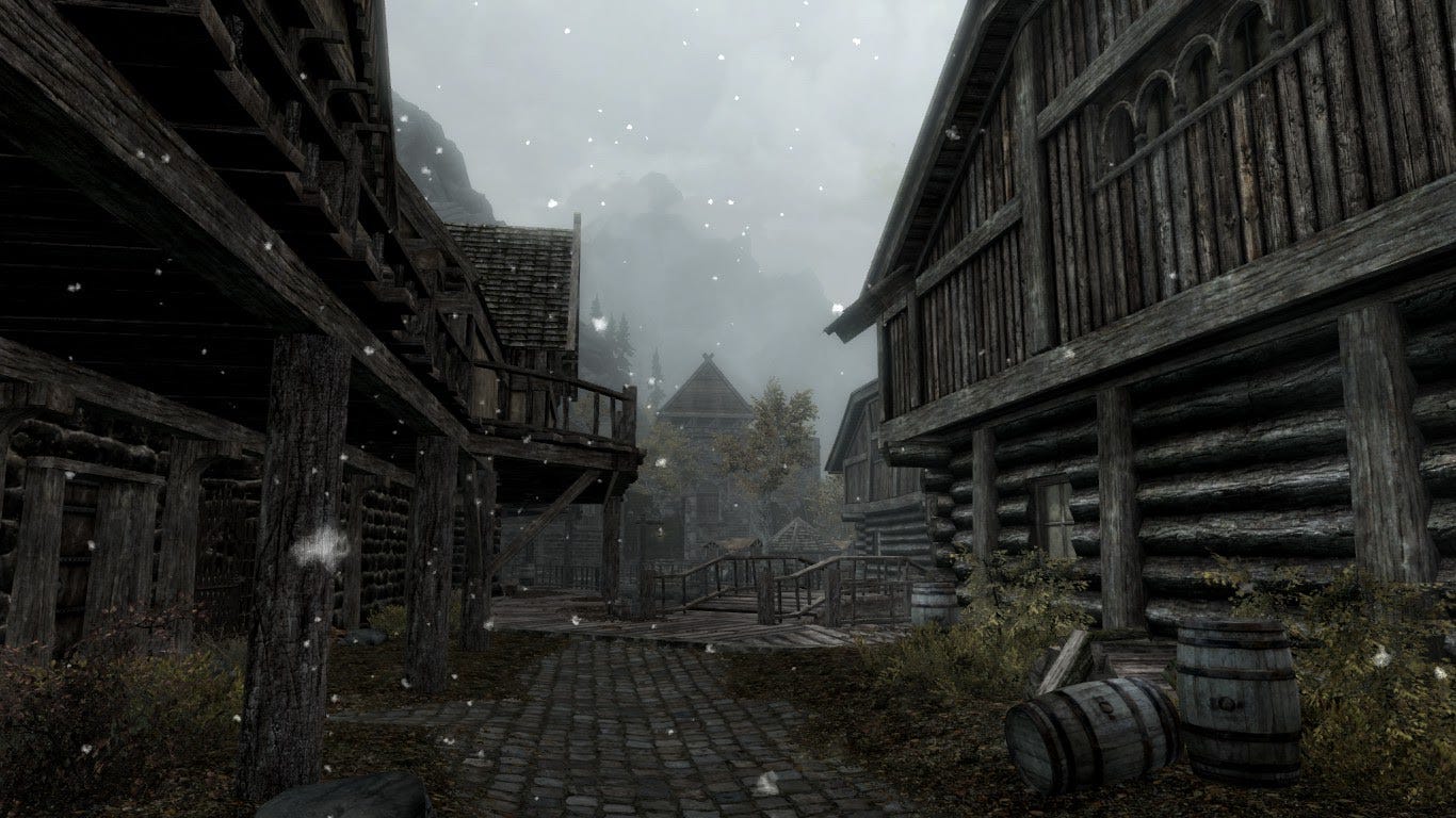 1366x768 Exploring Skyrim's Architecture: Riften