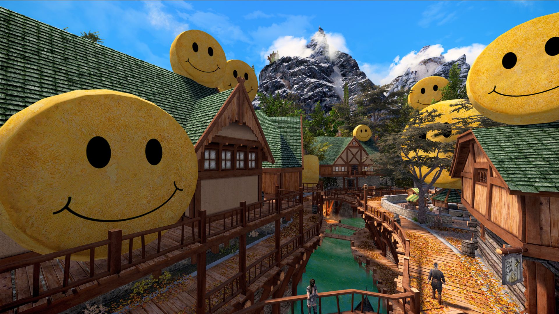 1920x1080 Skyrim modder 'accidentally' makes Riften a city of cheese, and now you can too